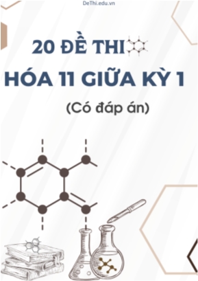 Bộ 20 Đề thi Hóa 11 giữa kì 1 (Có đáp án)